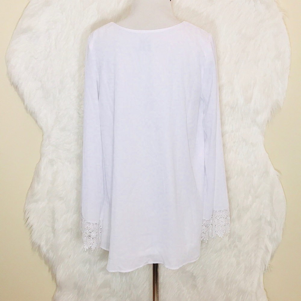 Show Me Your Mumu White Lace Embroidered Top - Picture 5 of 7